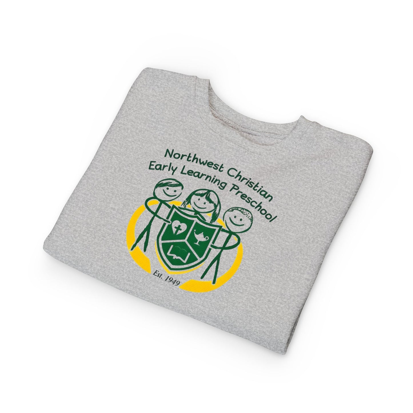 Toddler Sweatshirt — Northwest Christian Early Learning Preschool Logo Crewneck