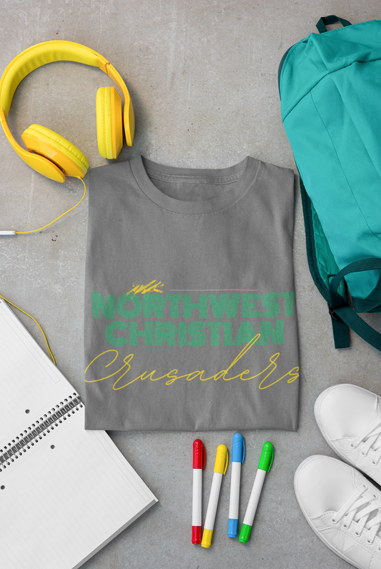 Northwest Christian Crusaders 80s vibes